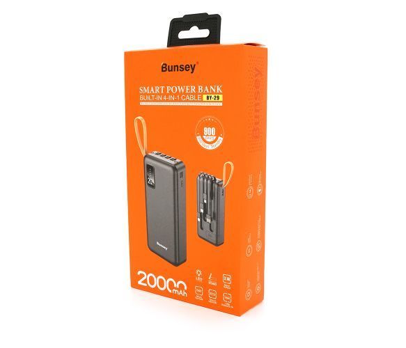 Повербанк Bunsey BY-29 20000mAh, Input:MicroUSB+Type-C, Output:2USB/Type-C, PD20W, Black U_29517 фото