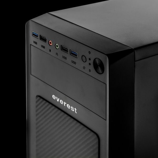 Корпус Everest 6116 - 400w 12cm MATX, 2xUSB3.0+2xUSB2.0 LP_12831 фото