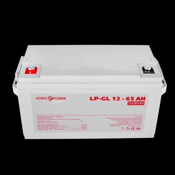Аккумулятор гелевый LP-GL 12V - 65 Ah Silver LP_2322 фото