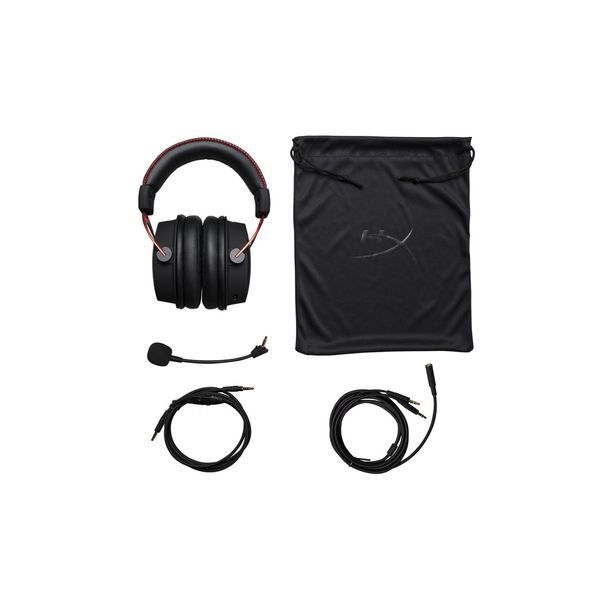 Гарнітура ігрова HyperX Cloud Alpha, mini-jack/dual 3.5мм, 1.2м/2м чорно-червоний RC_4P5L1AM фото