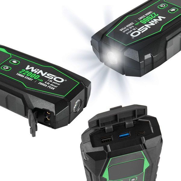 Бустер (пусковий пристрій) Winso Jump Starter 1000A/2000A 22000mAh LI_141000 фото
