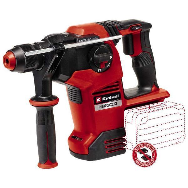 Перфоратор акумуляторний Einhell HEROCCO 36/28 SDS-plus безщітковий 36В(18+18) 3.2Дж 3.35кг кейс (без акумулятору та зарядного RC_4513950 фото