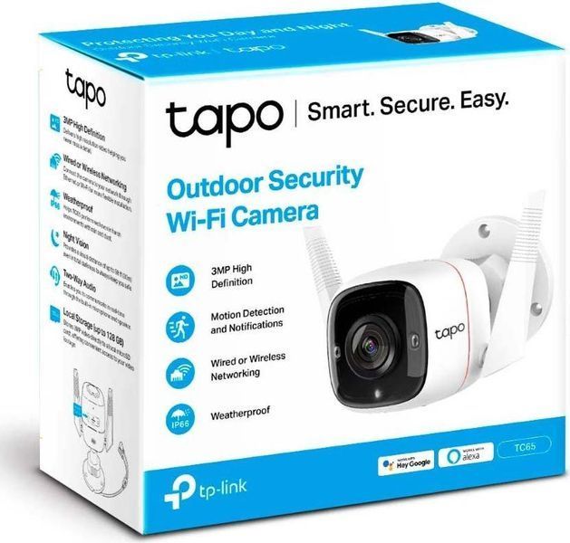 IP-камера TP-LINK Tapo TC65 3MP N300 1xFE microSD outdoor RC_TC65 фото