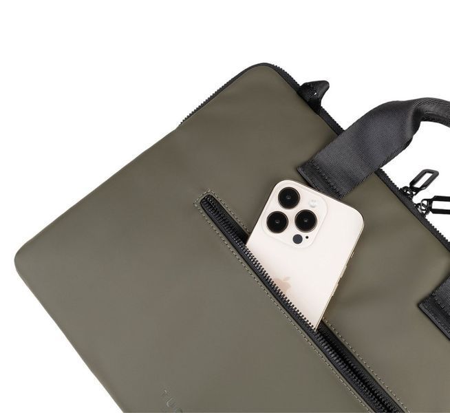 Сумка-чохол Tucano Gommo Super Slim 15"/16" зелений RC_BSGOM1516-VM фото