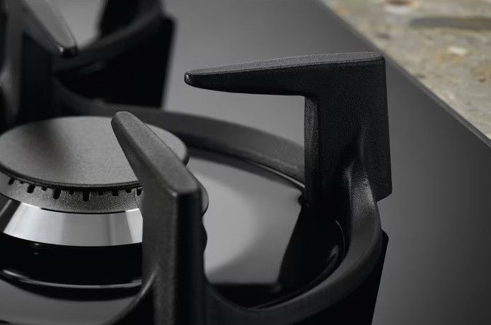 Electrolux Варильна поверхня газ на склі, 60см, чавун, чорний RC_KGG6437K фото
