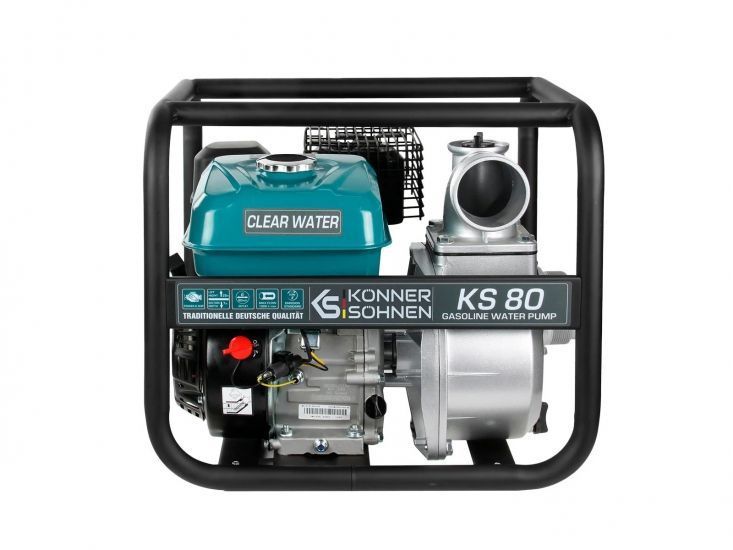 Мотопомпа бензинова Konner&Sohnen KS 80 1000л/хв 7.0к.с 26кг RC_KS80 фото