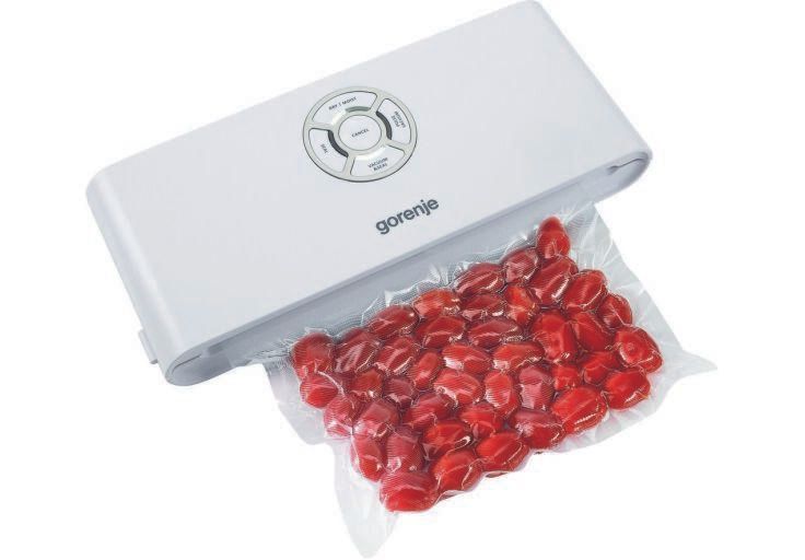 Вакууматор Gorenje для пакетів, 120Вт, 30см, електронне керування, +10 пакетів, пластик, білий RC_VS120W фото