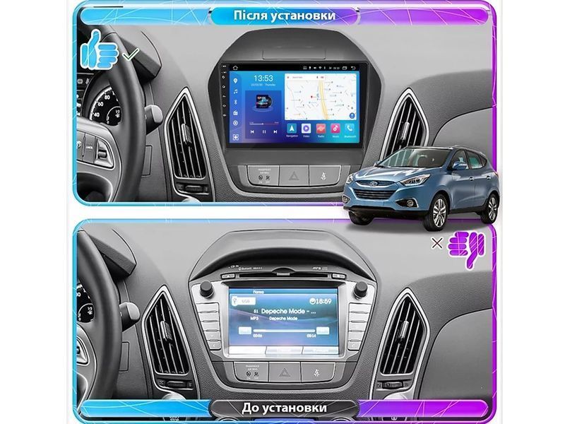 Штатна автомагнітола FORS.auto FS 6 MAX для Hyundai IX35 (6+128Gb, 9") 2010-2015 FA_FS-6213 фото
