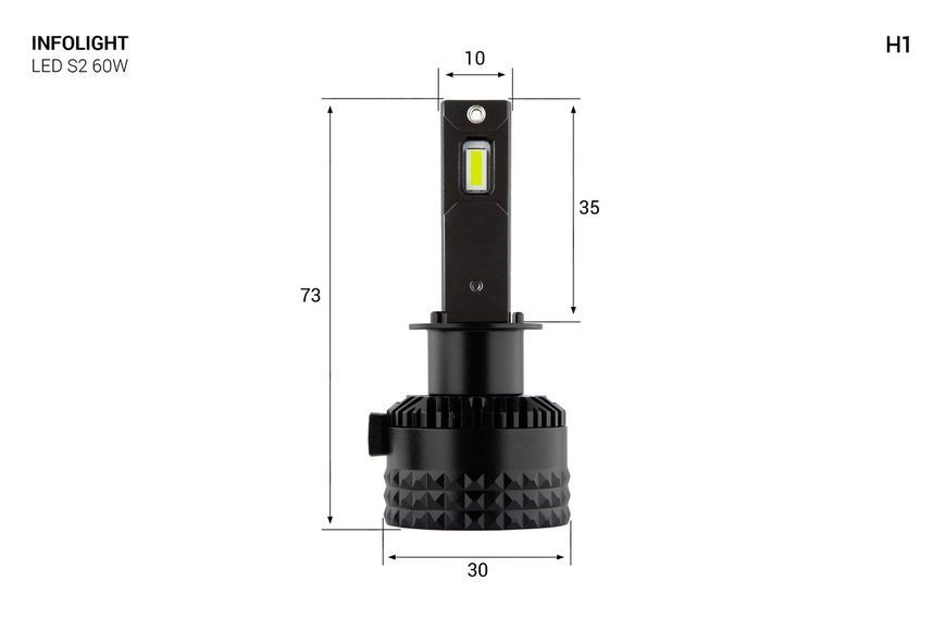Комплект светодиодных ламп Infolight S2 H1 60W MA_Inf S2 H1 фото