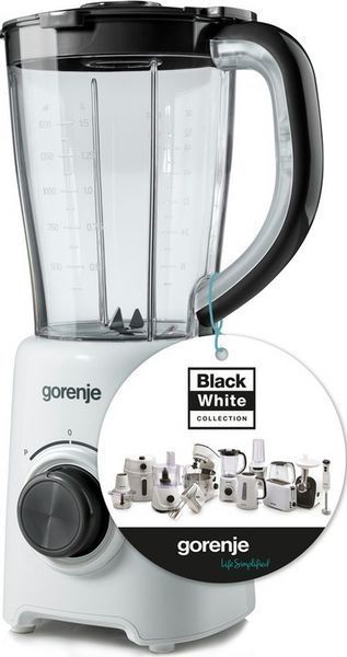 Блендер Gorenje стаціонарний 500Вт, чаша-1500мл, білий RC_B500XG фото