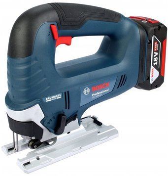 Лобзик Bosch GST 185-LI акумуляторний 18В 1х4А 183ч 0-3500об/хв хід 26мм 2кг кейс RC_0.601.5B3.023 фото