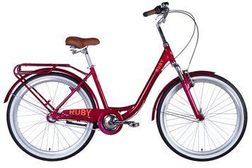 Велосипед AL 26" Dorozhnik RUBY PH рама-17" бордовий 2025 VT_OPS-D-26-303 фото