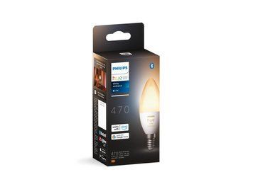 Лампа розумна Philips Hue E14, 5.2W(40Вт), 2200K-6500K, Tunable white, ZigBee, Bluetooth, димування RC_929002294403 фото