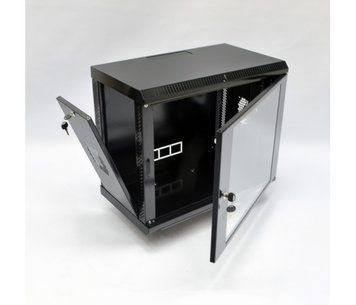 Шафа Voltronic 9U, 600х350х507 мм (Ш*Г*В), акрилове скло, чорна U_04840 фото