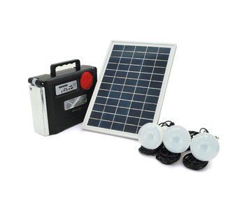Фонарь переносной SilverTools ST-1980+ Solar, 2 режима, Радио+ Bluetooth колонка, встроенный аккум, 3 лампочки U_29000 фото