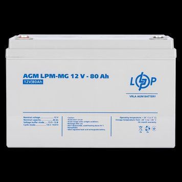 Аккумулятор мультигелевый LPM-MG 12V - 80 Ah LP_4196 фото