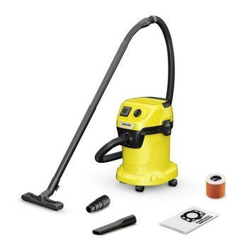 Пилосос професійний Karcher WD 3 P V-17/4/20, 1000Вт, розетка 220В, контейнер 17л, 4.86кг RC_1.628-170.0 фото