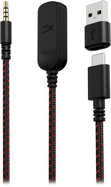 Гарнитура игровая HyperX Cloud III, mini-jack/USB-A/USB-C, 1.2м/1.3м, черно-красный RC_727A9AA фото