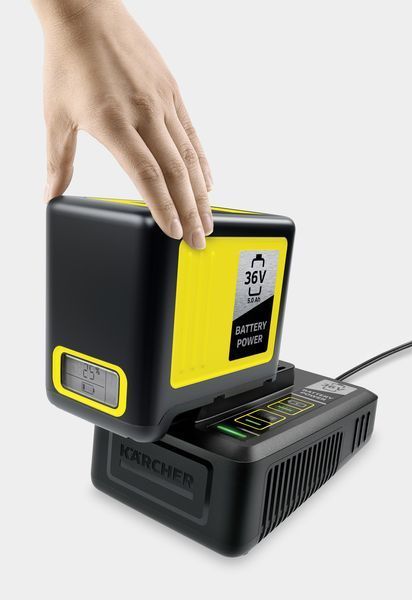 Набор аккумулятора и зарядного устройства Karcher, 36В, 5А&bull;ч, ЗУ RC_2.445-065.0 фото