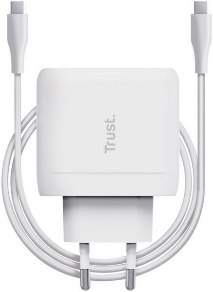 Мережний зарядний пристрій Maxo 65Вт, USB-C PD, білий Trust RC_25139_TRUST фото
