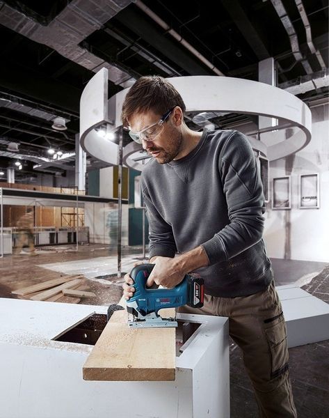 Лобзик Bosch GST 185-LI акумуляторний 18В 1х4А 183ч 0-3500об/хв хід 26мм 2кг кейс RC_0.601.5B3.023 фото