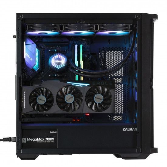 Корпус Zalman Z10 PLUS, без БП, 2xUSB3.0, 1xUSB Type-C, 3x140мм ARGB, 1x120мм ARGB, VGA 395мм, LCS ready, TG RC_Z10PLUS фото