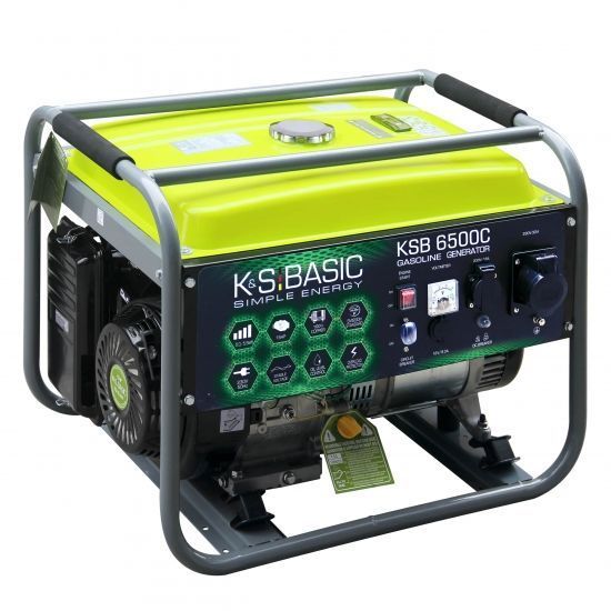 Генератор бензиновий Konner&Sohnen Basic KSB 6500C, 230В, 5.5кВт, ручний стартер, 66.6кг RC_KSB6500C фото