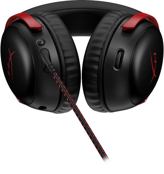 Гарнитура игровая HyperX Cloud III, mini-jack/USB-A/USB-C, 1.2м/1.3м, черно-красный RC_727A9AA фото