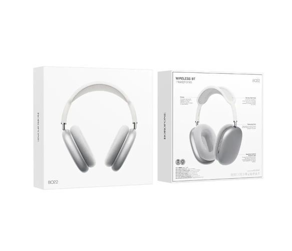 Наушники Bluetooth Borofone BO22, Silver, Box U_39254 фото