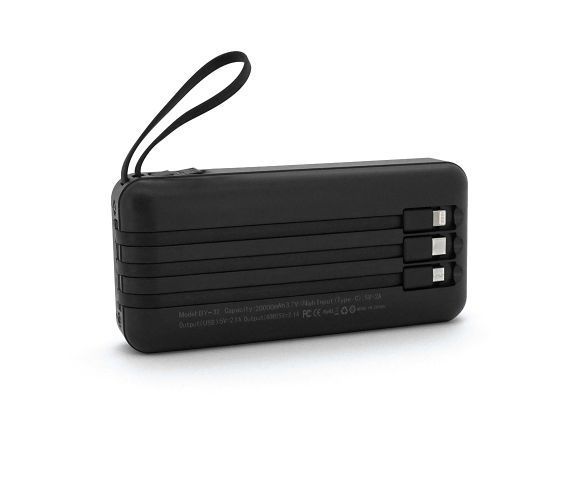 Повербанк Bunsey BY-32 20000mAh, Input:MicroUSB+Type-C, Output:2USB/Type-C, PD20W, Black U_29519 фото