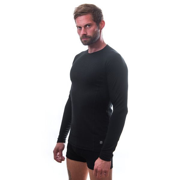Термофутболка чоловіча Sensor Merino DF LS black 15100021, SM11M-black-XXXL TM_SM11M-black-L фото