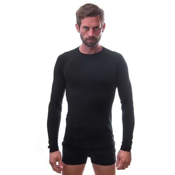 Термофутболка чоловіча Sensor Merino DF LS black 15100021, SM11M-black-XXXL TM_SM11M-black-L фото