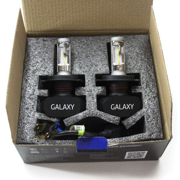 BI LED лампы GALAXY ZES H4 5000K, Комплект 2 шт KL_1537 фото