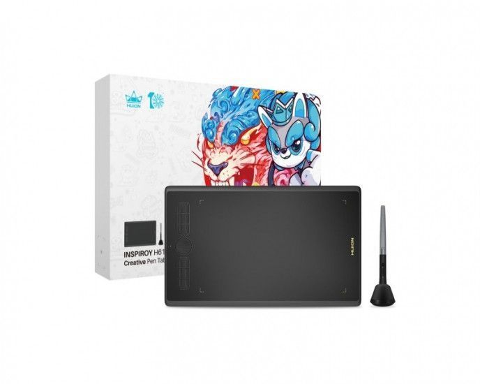 Графічний планшет Huion 10"x6.2" H610X USB-C,чорний RC_H610X фото