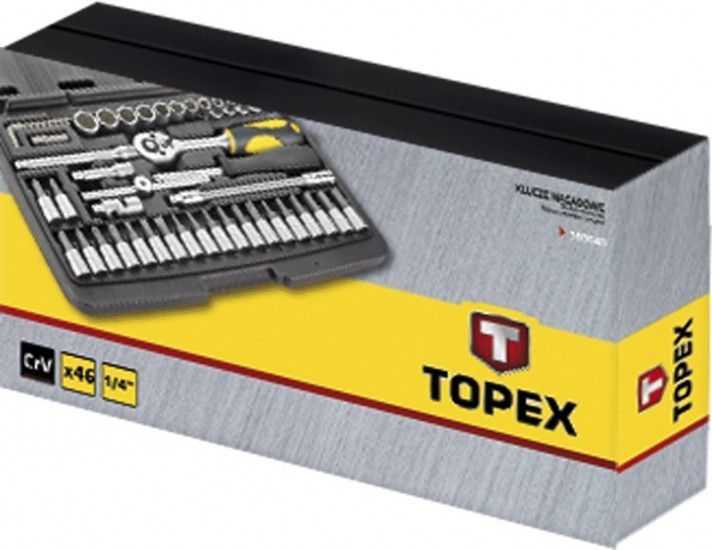 Набір торцевих головок Topex, 46 од., 1/4", кейс RC_38D640 фото
