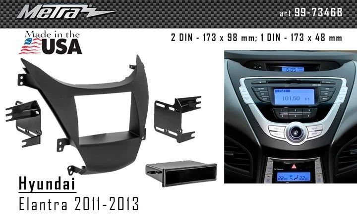 Переходная рамка Hyundai Elantra Metra 99-7346B AV_99-7346B фото