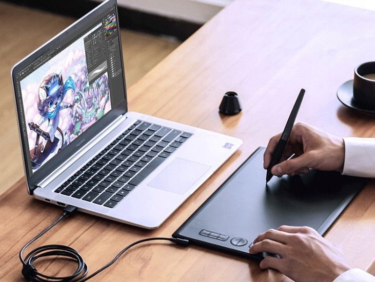 Графічний планшет Huion 10"x6.2" H610X USB-C,чорний RC_H610X фото