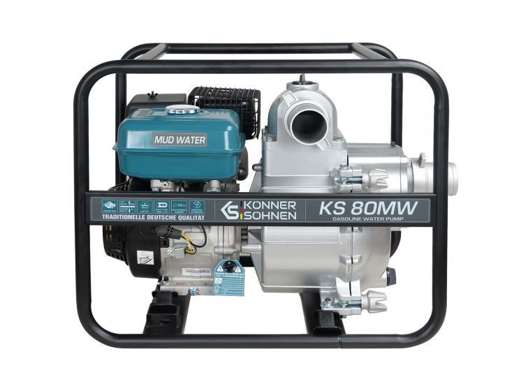 Мотопомпа бензинова Konner&Sohnen KS 80MW 1000л/хв 9.0к.с 60кг RC_KS80MW фото