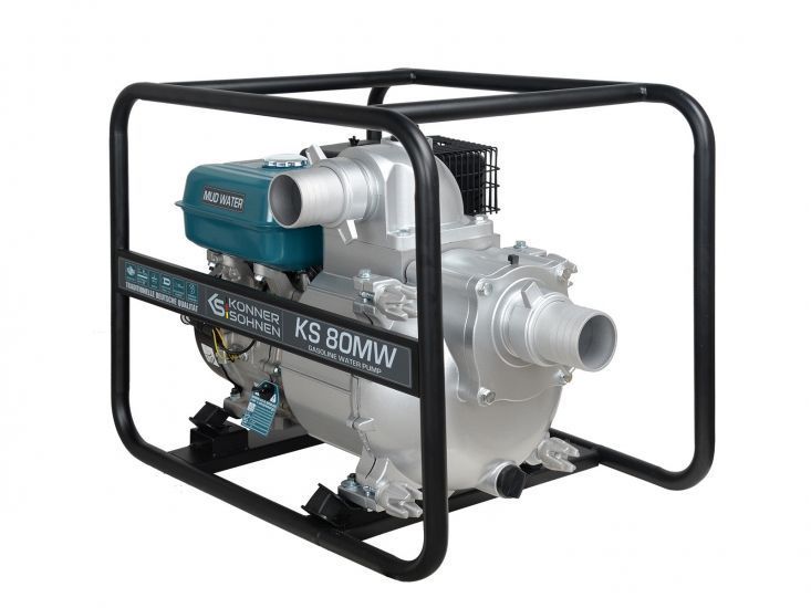 Мотопомпа бензинова Konner&Sohnen KS 80MW 1000л/хв 9.0к.с 60кг RC_KS80MW фото
