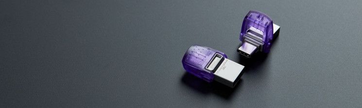 Накопичувач Kingston 128GB USB 3.2 Type-A Gen1 + Type-C DT microDuo 3C R200MB/s RC_DTDUO3CG3/128GB фото