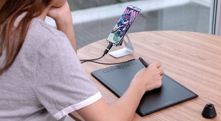 Графічний планшет Huion 10"x6.2" H610X USB-C,чорний RC_H610X фото