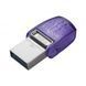 Накопичувач Kingston 128GB USB 3.2 Type-A Gen1 + Type-C DT microDuo 3C R200MB/s RC_DTDUO3CG3/128GB фото 2