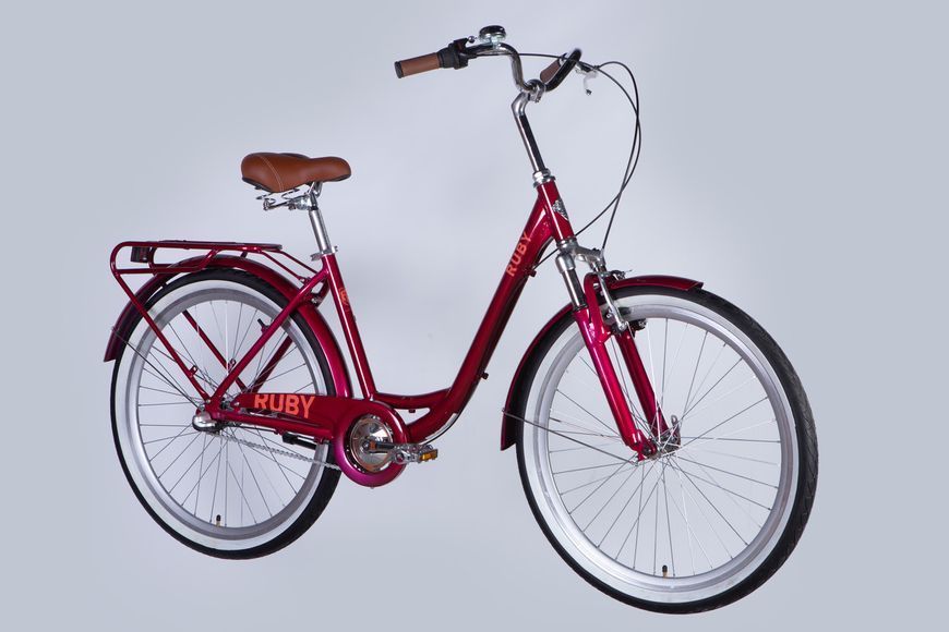 Велосипед AL 26" Dorozhnik RUBY PH рама-17" бордовий 2025 VT_OPS-D-26-303 фото