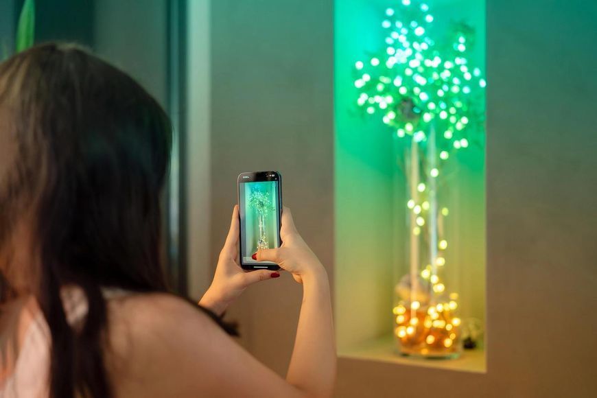 Гирлянда Smart LED Twinkly Strings Star RGB 100 IP20 6м USB-C кабель прозрачный Twinkly RC_TWKS100RGB-T фото