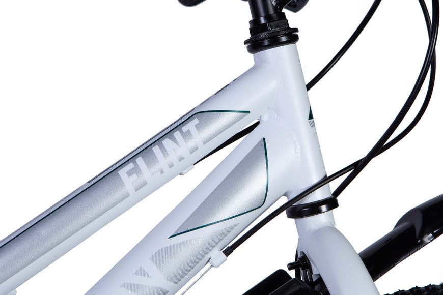 Велосипед сталь 24" Discovery FLINT DD рама-13" білий (матовий) з крилом Pl 2024 VT_OPS-DIS-24-344 фото
