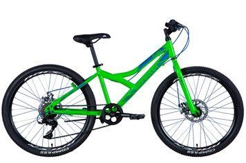 Велосипед сталь 24" Discovery FLINT DD рама-13" зелений з крилом Pl 2024 VT_OPS-DIS-24-345 фото