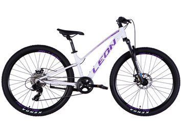 Велосипед AL 26" Leon SUPER JUNIOR DD CS рама-13" білий з бузковим 2025 VT_OPS-LN-26-107 фото