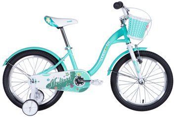 Велосипед ST 18" SPACE KID MELISSA BH рама-10" зеленый 2024 крылья, крыло пер., крыло зад., корзина VT_OPS-SK-18-015 фото
