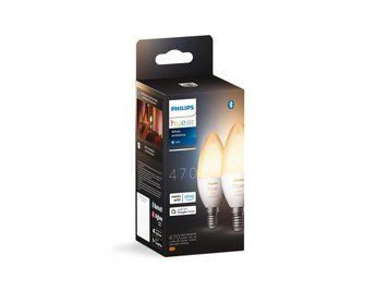 Лампа розумна Philips Hue E14, 5.2W(40Вт), 2200K-6500K, Tunable white, ZigBee, Bluetooth, димування, 2шт RC_929002294404 фото
