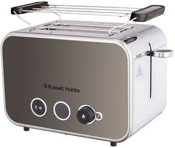 Тостер Russell Hobbs Distinctions 2-Slice 1670Вт, підігрів, розморожування, пластик, сріблясто-сірий RC_26432-56 фото